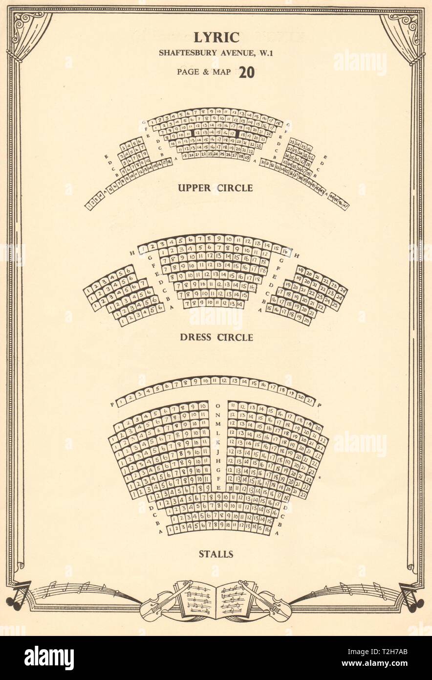 Lyric Theatre Seating Chart London