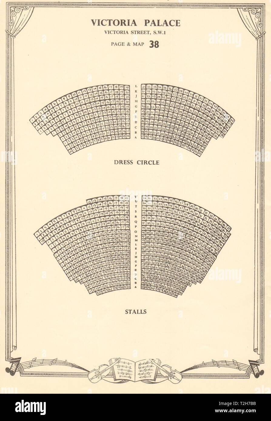 Victoria palace theatre seating hot sale