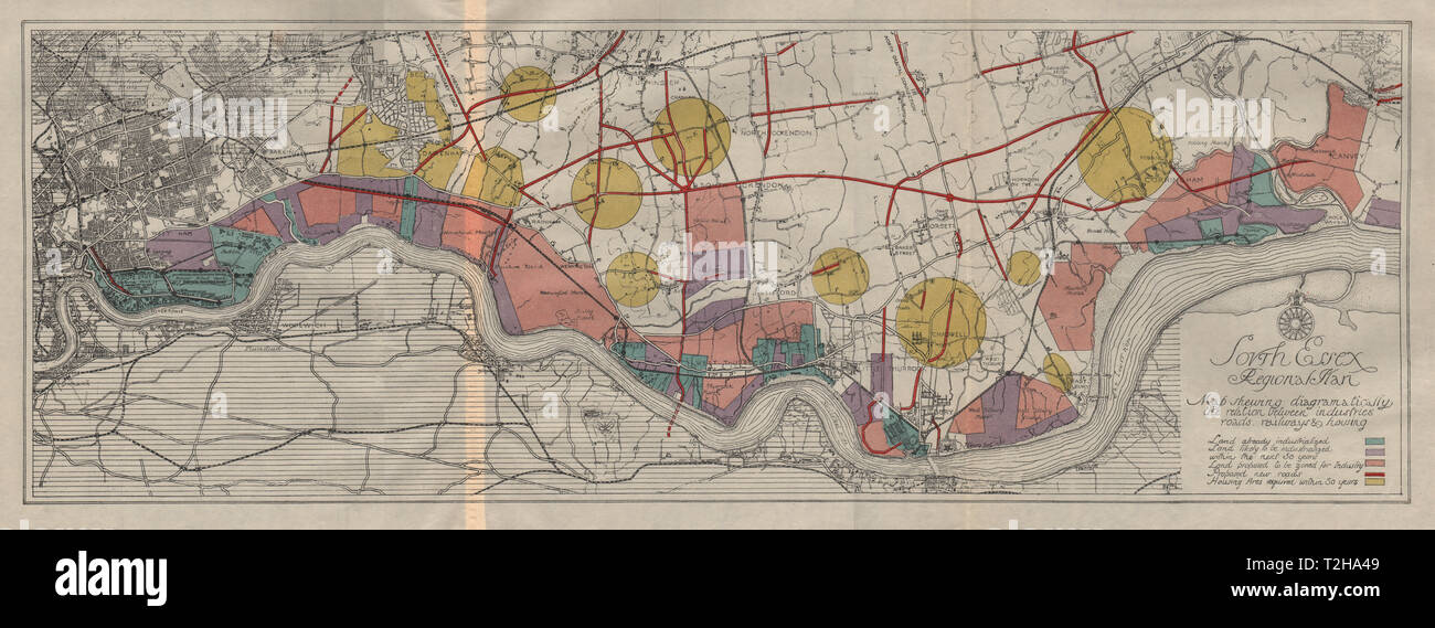 SOUTH ESSEX REGIONAL PLAN. Industrial residential zoning roads railways