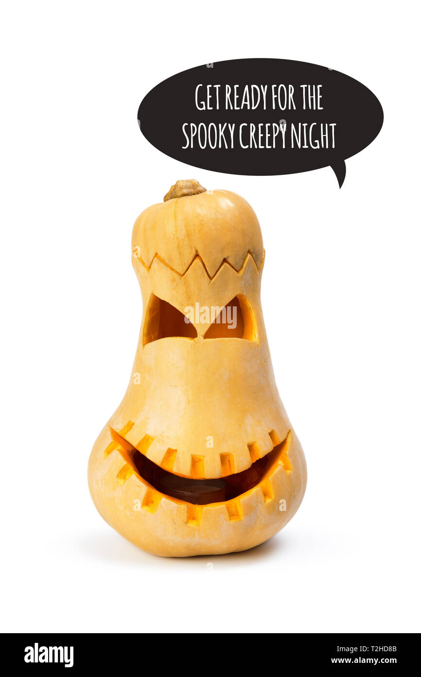 Halloween Pumpkin isolated on white background Stock Photo - Alamy