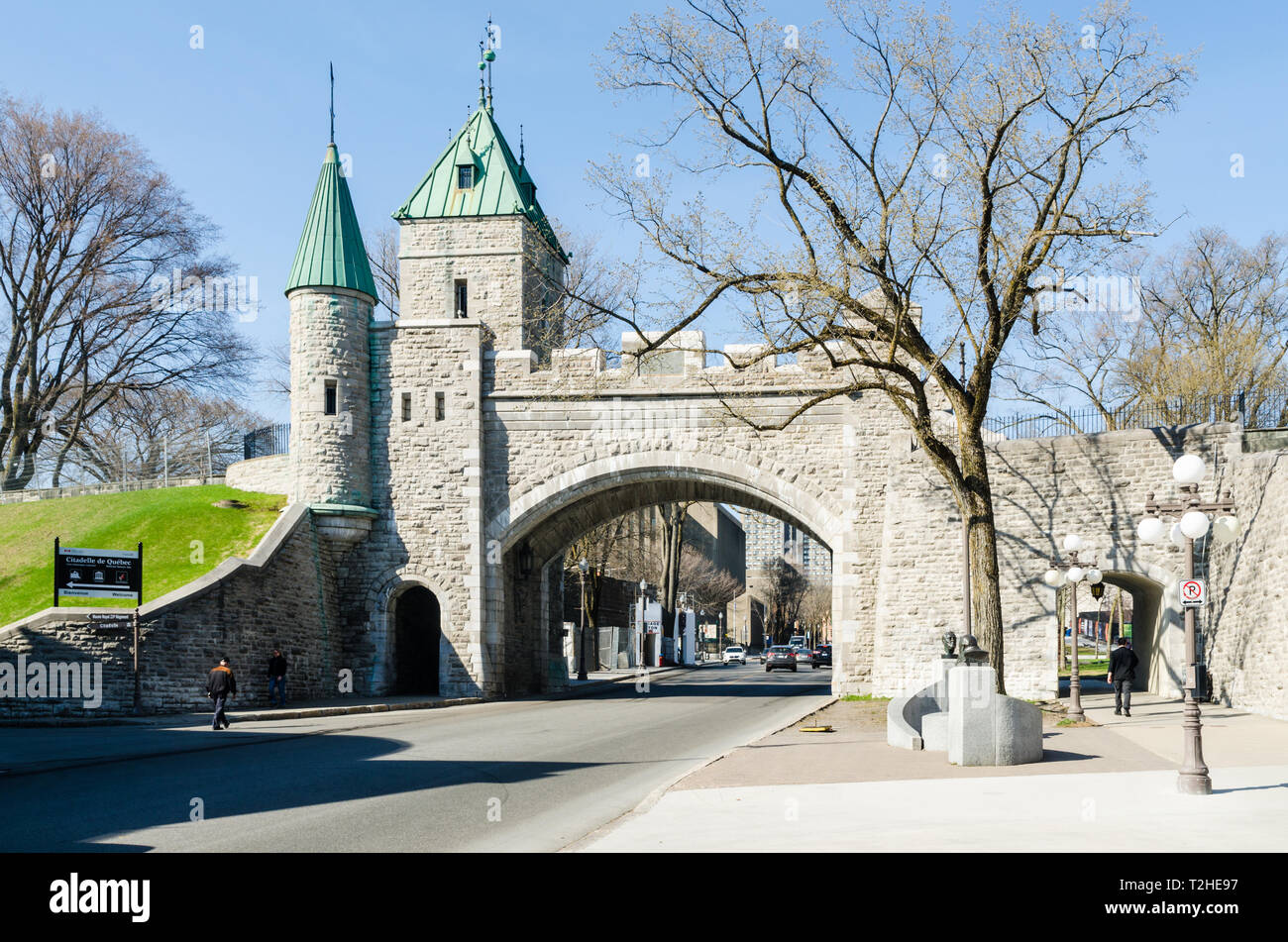 Porte Saint-Louis, Quebec City, Canada Stock Photo - Alamy