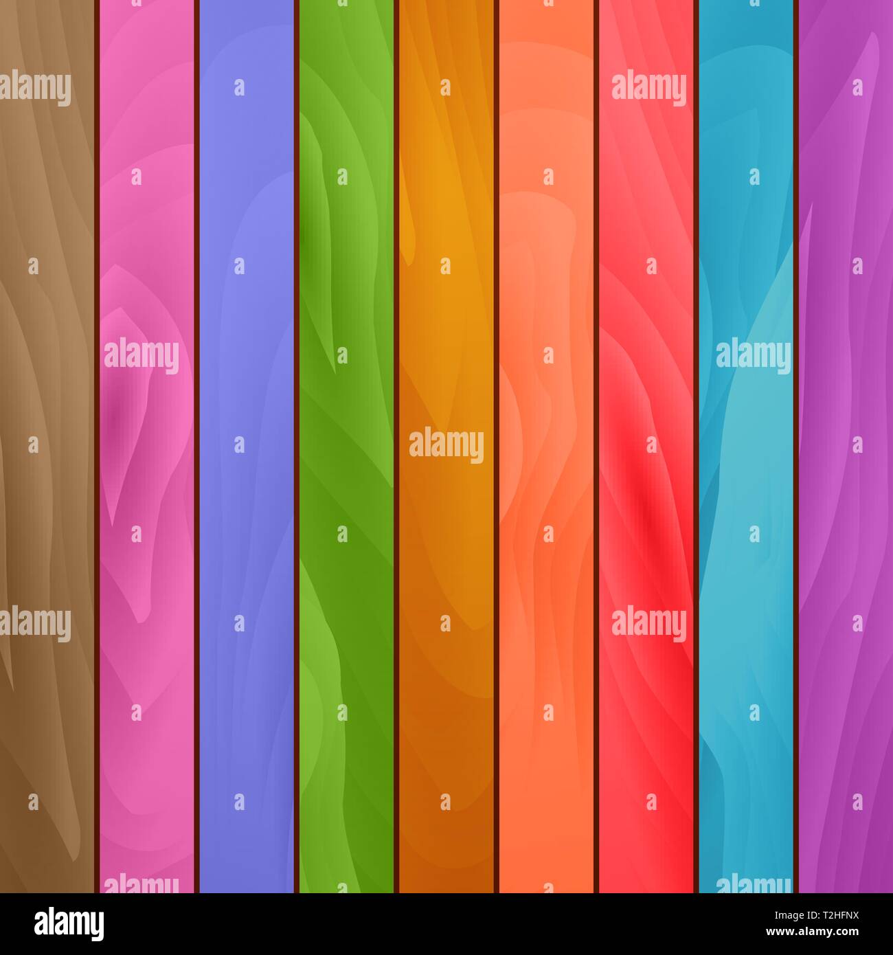 Colored wood planks background vector Stock Vector