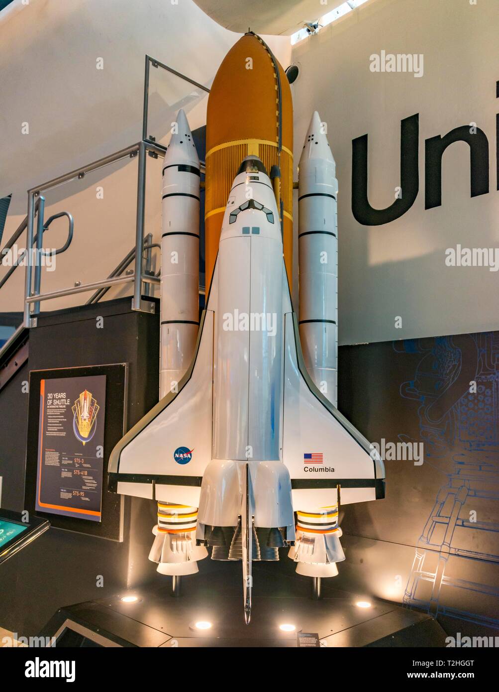 Space Shuttle, Model, The Museum of Flight, Seattle, Washington, USA Stock Photo