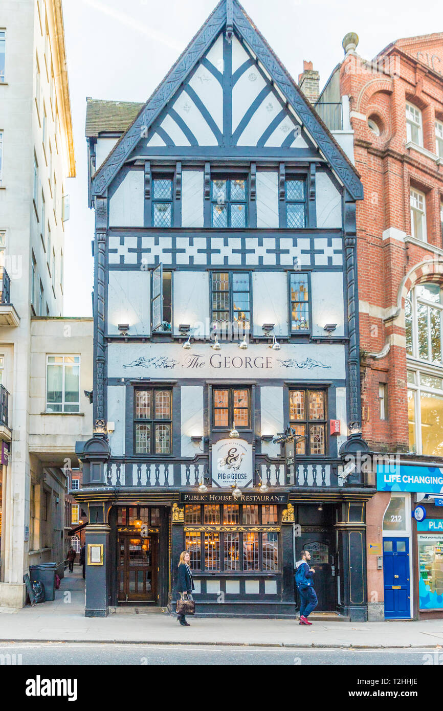 The George pub in Holborn, London, England, United Kingdom, Europe. Stock Photo