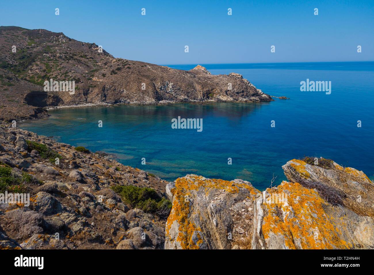 West coast of Asinara Island, Sardinia, Italy, Europe Stock Photo