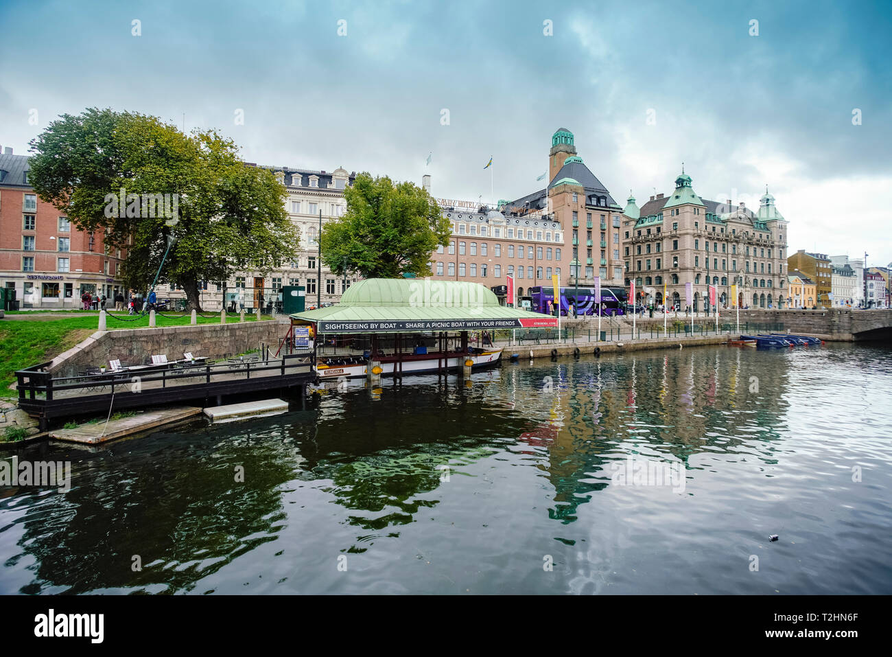 Central station area of malmo, Skane county, Sweden, Europe Stock Photo