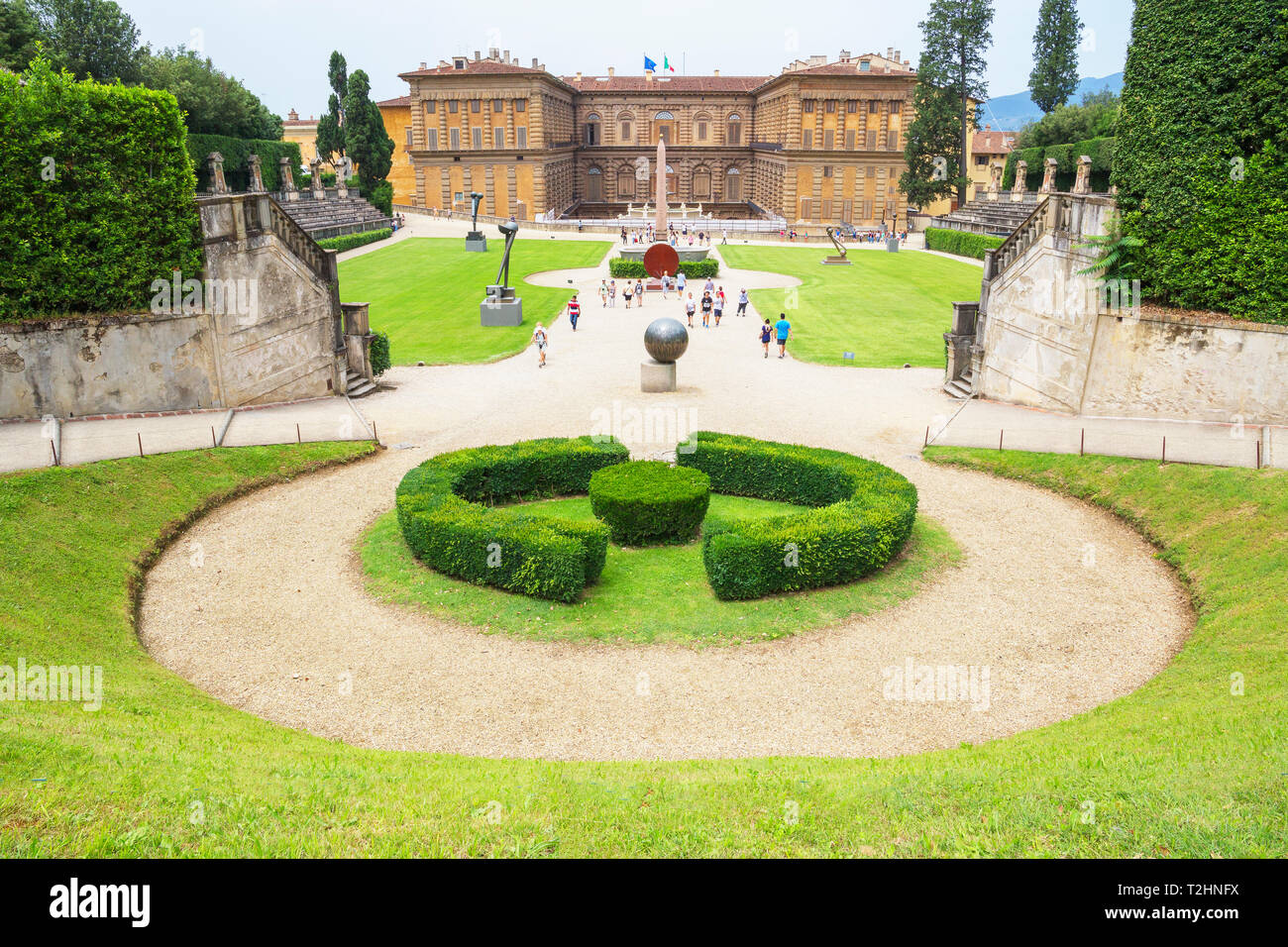 Pitti palace and garden, Florence, Tuscany, Italy, Europe Stock Photo