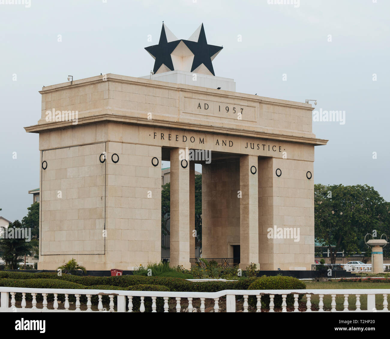 Black Star Gate, Accra, Ghana, Africa Stock Photo