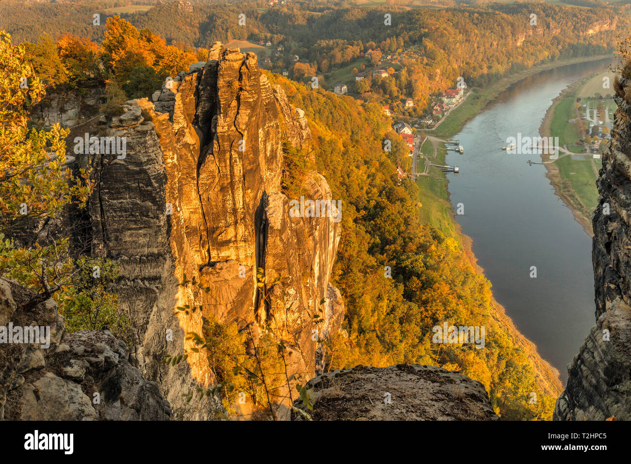 Elbe river from bastei hi-res stock photography and images - Alamy
