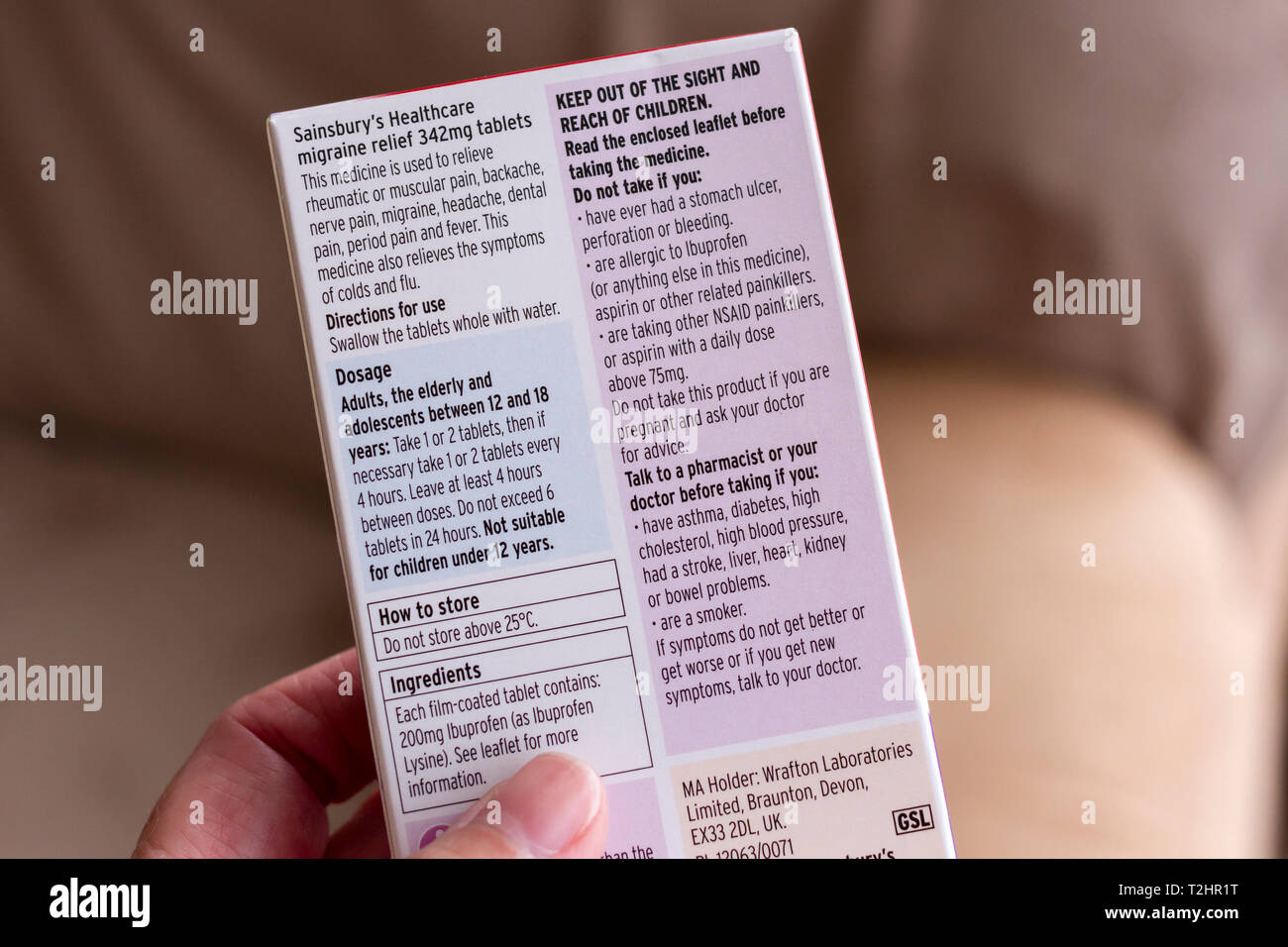 Photograph of Instructions, directions on the back of a box of