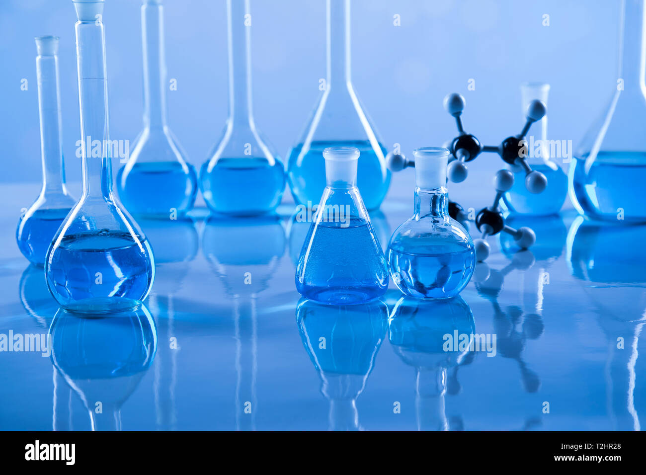 Assorted laboratory glassware equipment Stock Photo Alamy