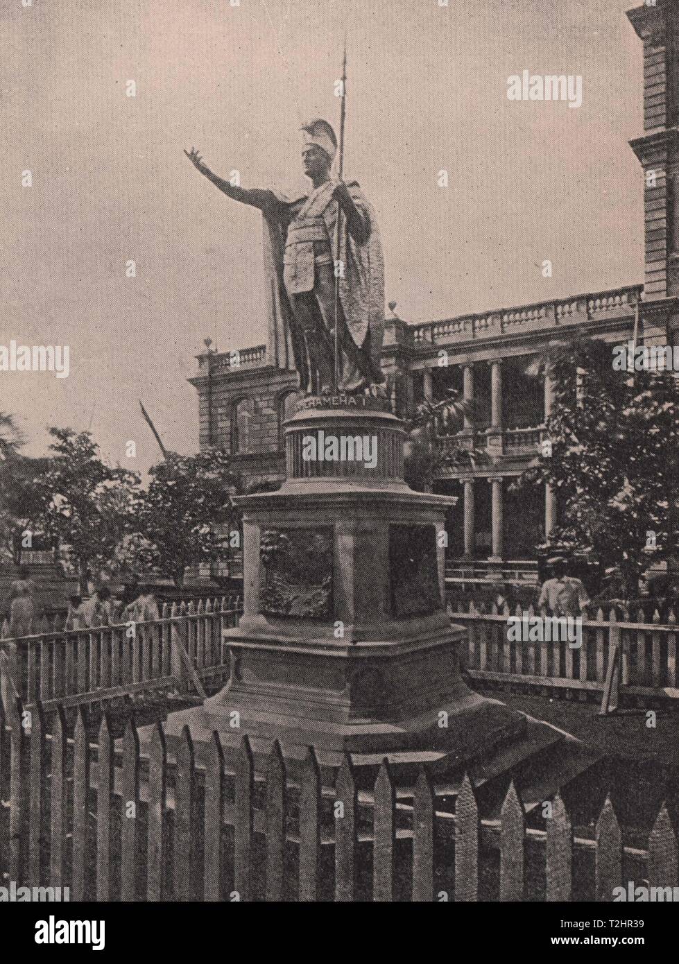 Statue of Kamehameha I., Honolulu Stock Photo - Alamy