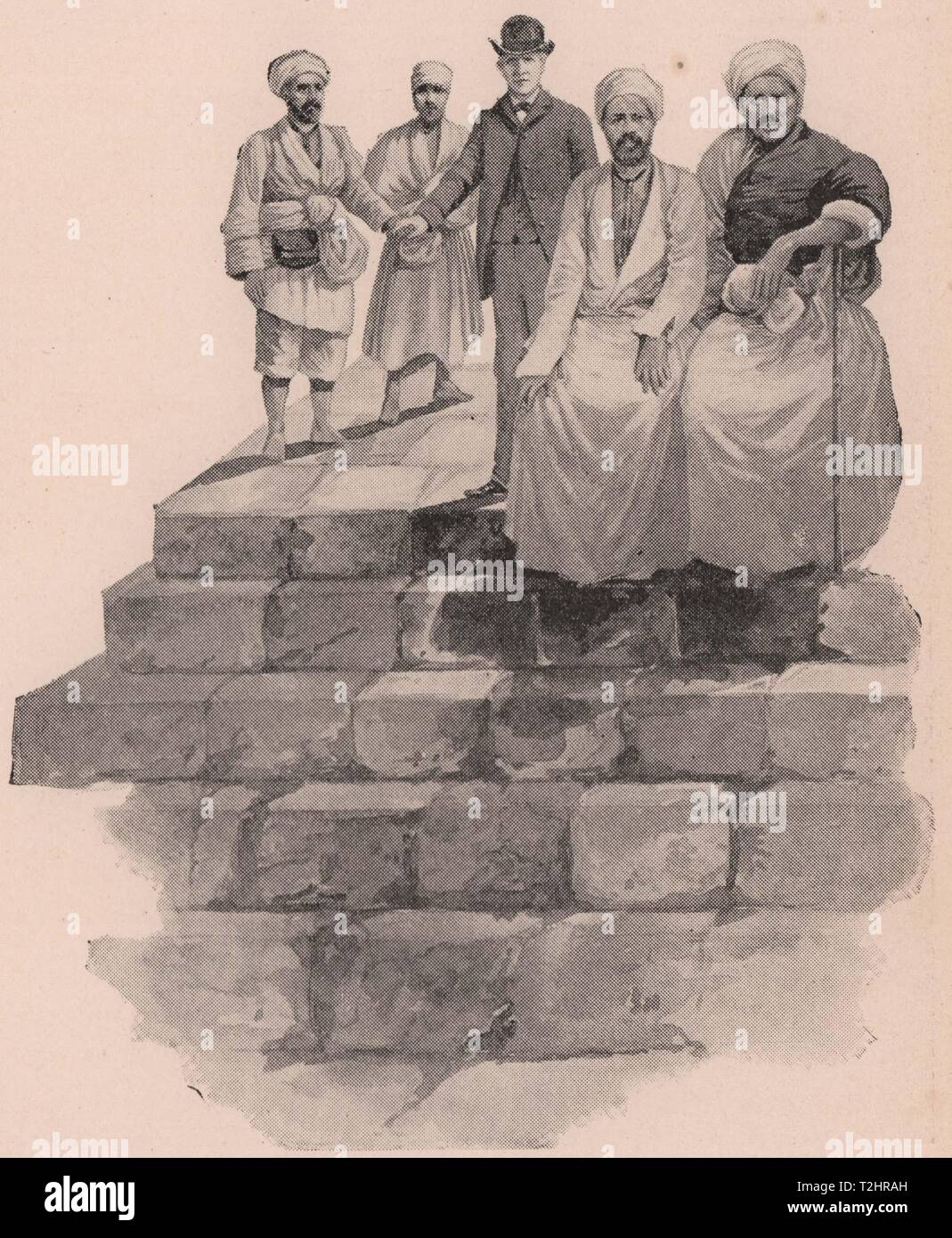 Dr. Talmage on the Summit of the great Pyramid Stock Photo Alamy