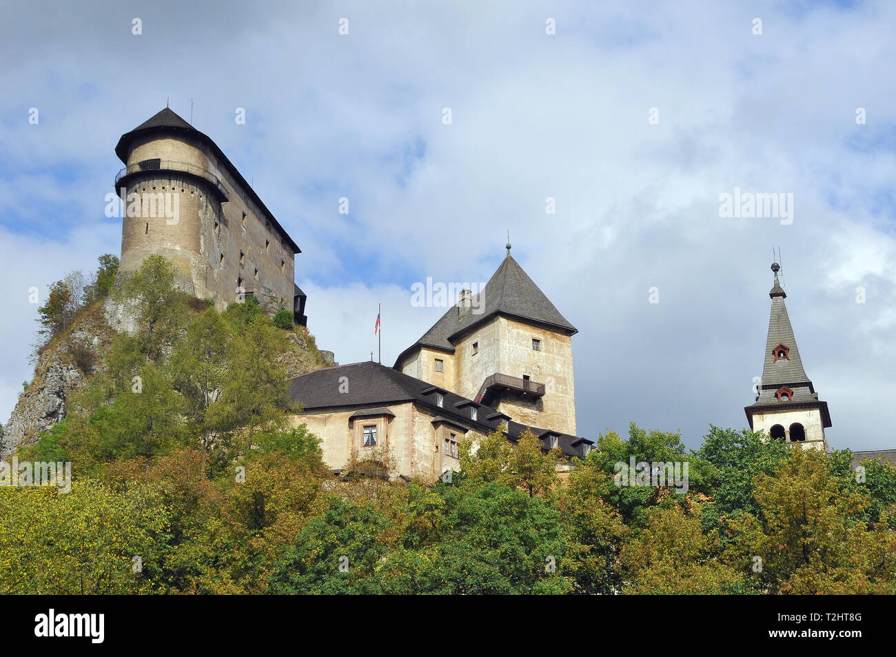 Orava castle oravsk hrad slovakia rva v ra szlov kia stock photo