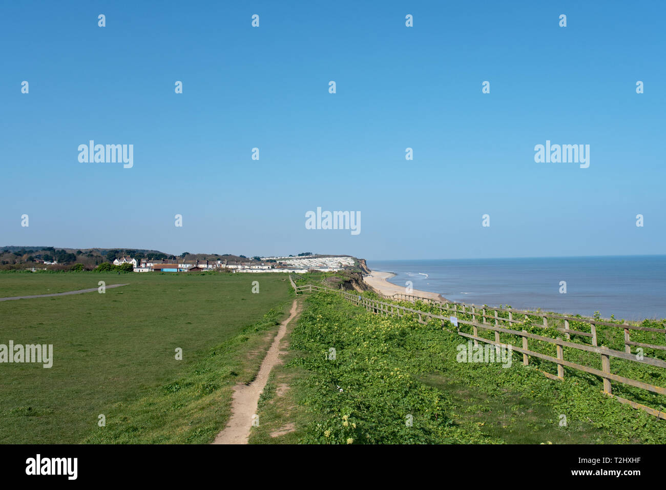 Norfolk Coastal Path, Cromer Stock Photo Alamy