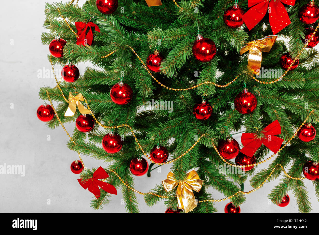 Christmas Tree isolated on white background Stock Photo - Alamy