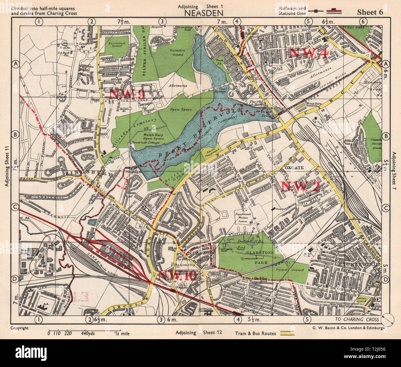 Nw london map hires stock photography and images Alamy