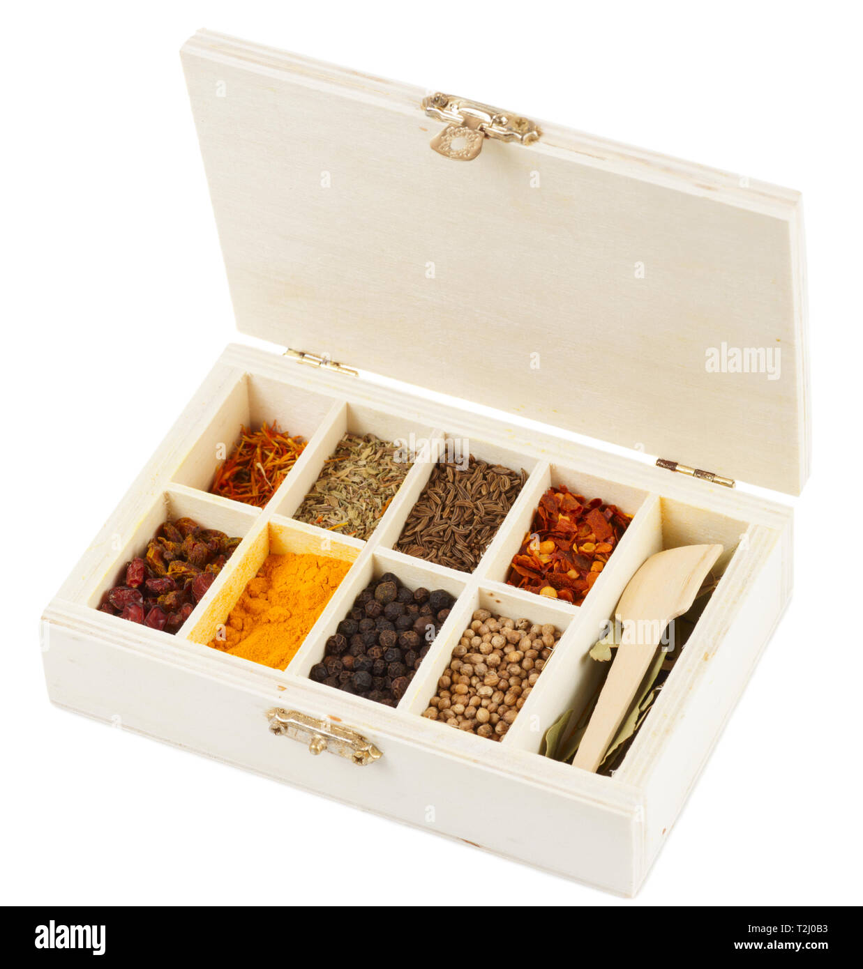 Spice set in box Cut Out Stock Images & Pictures Alamy