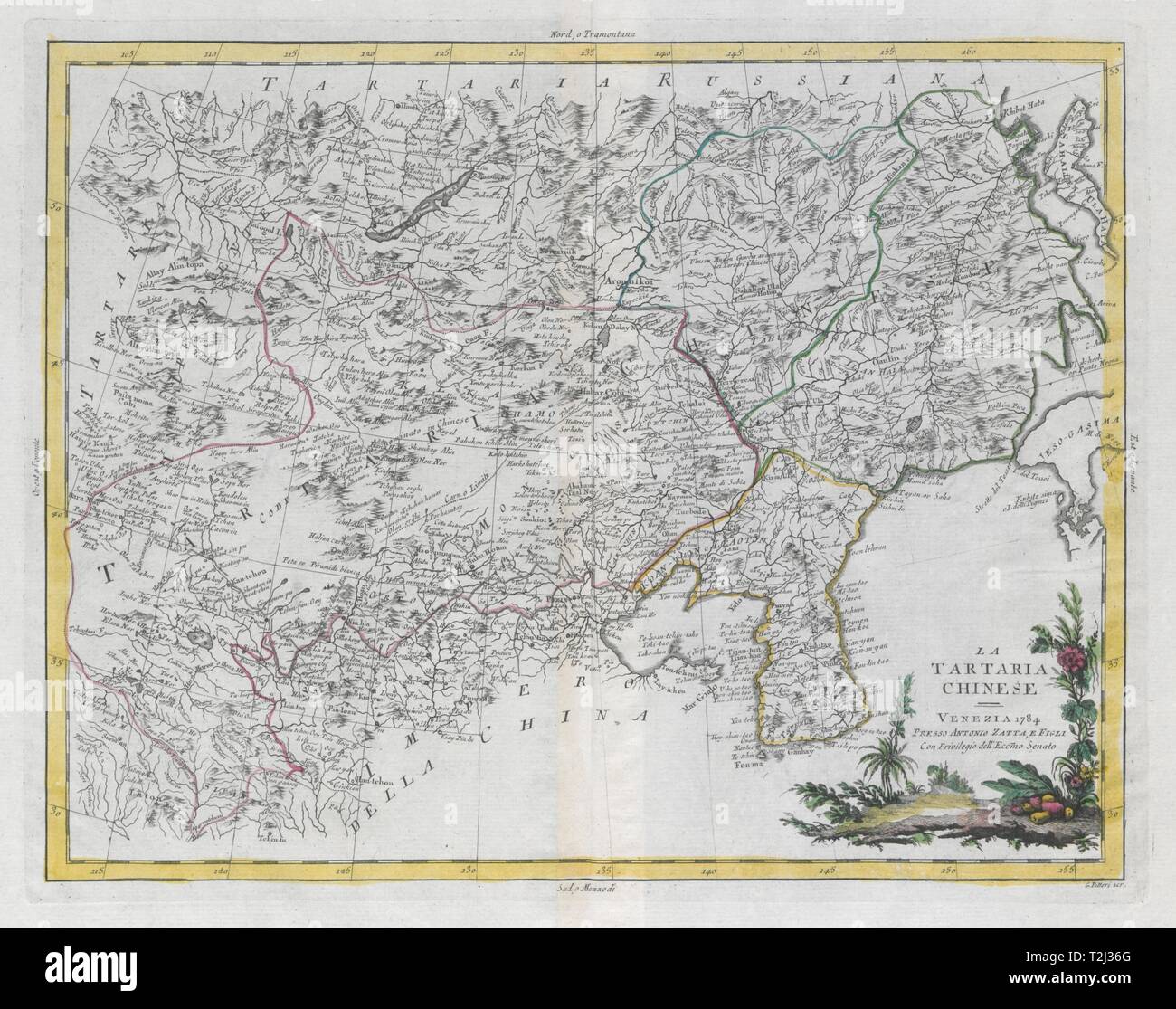 Korea 38th parallel map hi-res stock photography and images