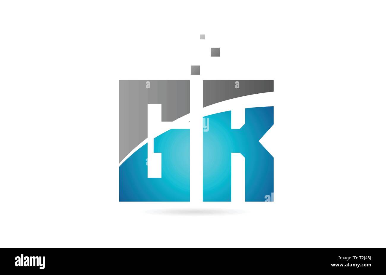 blue grey alphabet letter GR G R logo combination design suitable for a ...