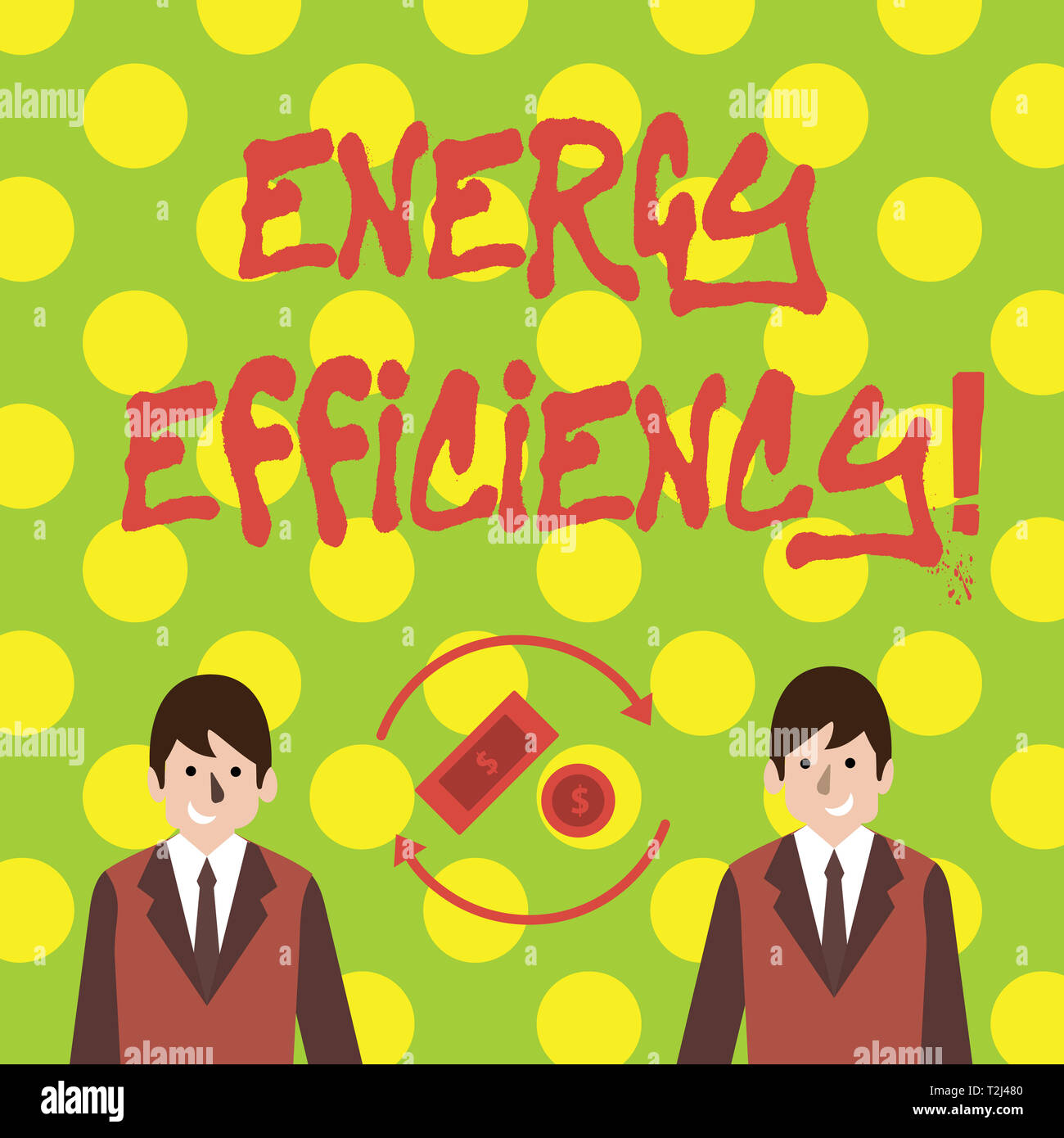 Conceptual Hand Writing Showing Energy Efficiency Concept Meaning Means Using Less Energy To Provide Same Services Money In Dollar Sign In Rotating A Stock Photo Alamy