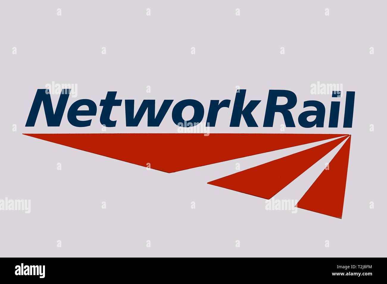 London / United Kingdom - April 2nd 2019 : Network Rail Infrastructure Limited logo Stock Photo