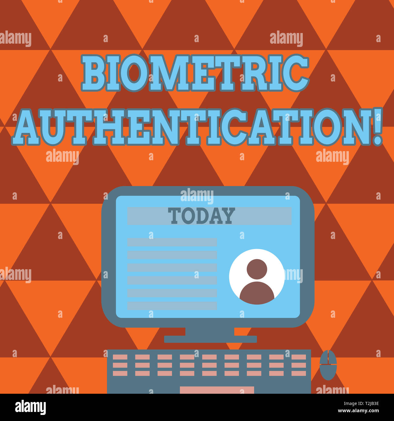 Conceptual hand writing showing Biometric Authentication. Concept