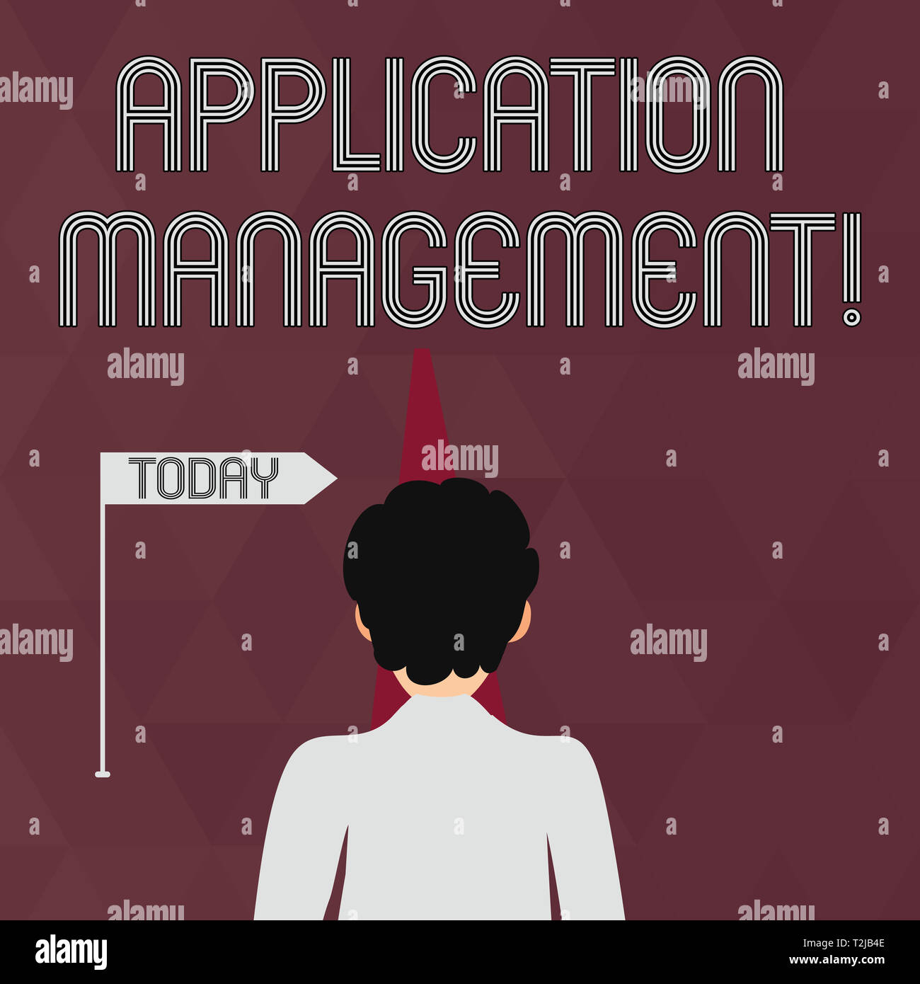 Writing note showing Application Management. Business concept for ...