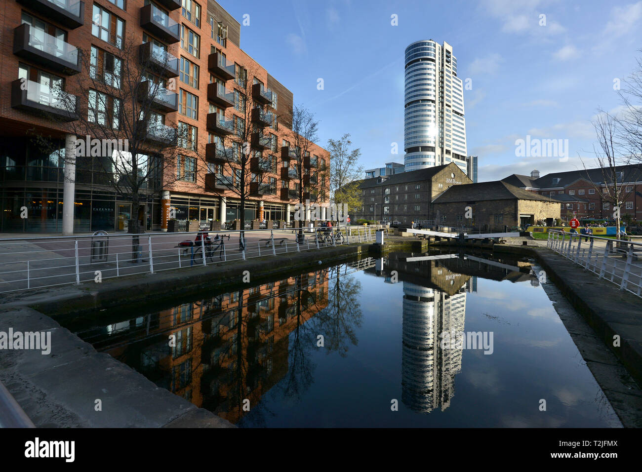 Leeds, Yorkshire, UK, showing Bridgewater Place Stock Photo Alamy
