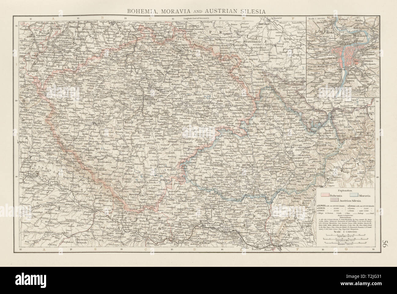 Bohemia, Moravia & Austrian Silesia. Czechia. Prague environs. TIMES