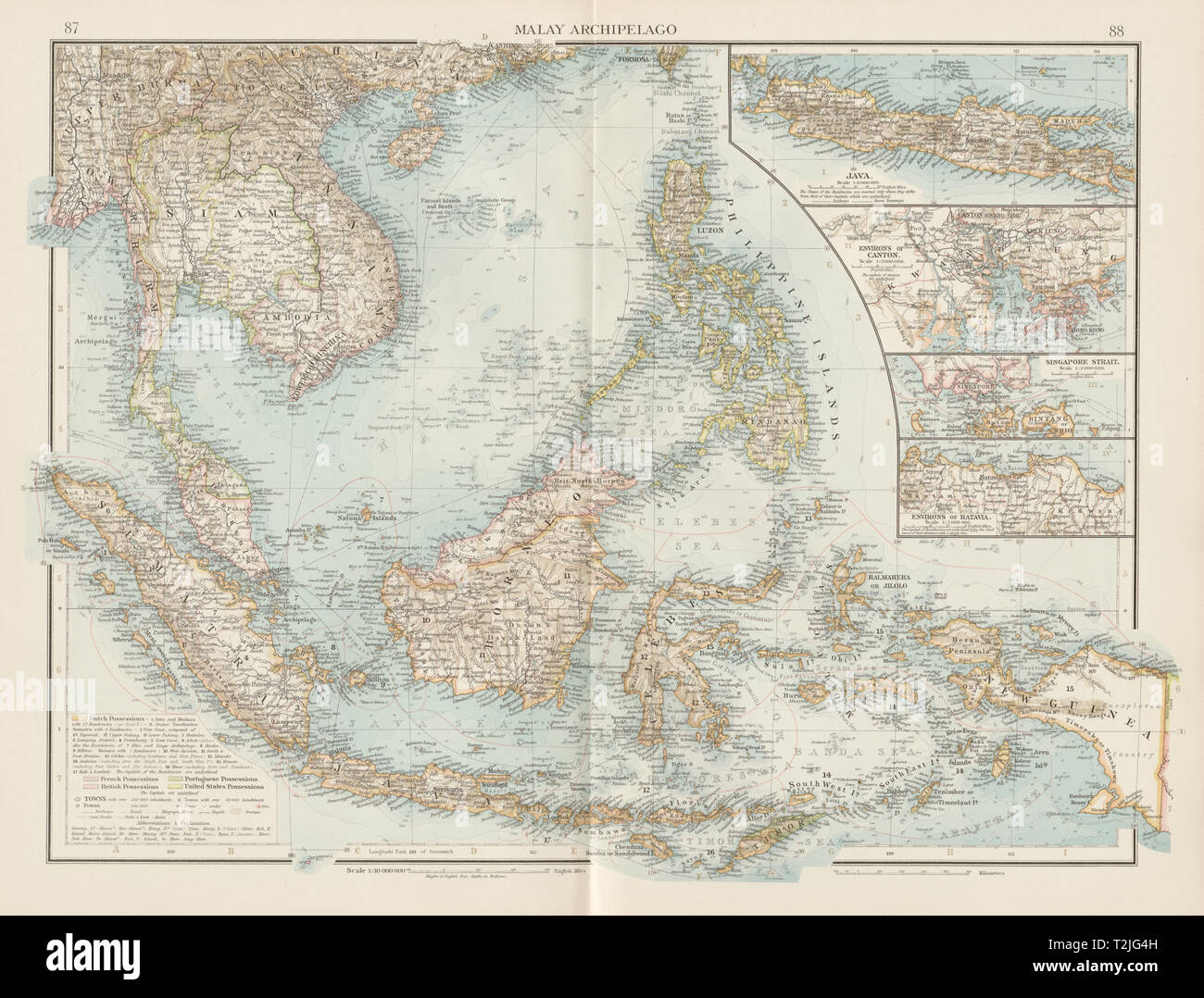 Malay Archipelago. Dutch East Indies Philippines Indochina Java. TIMES
