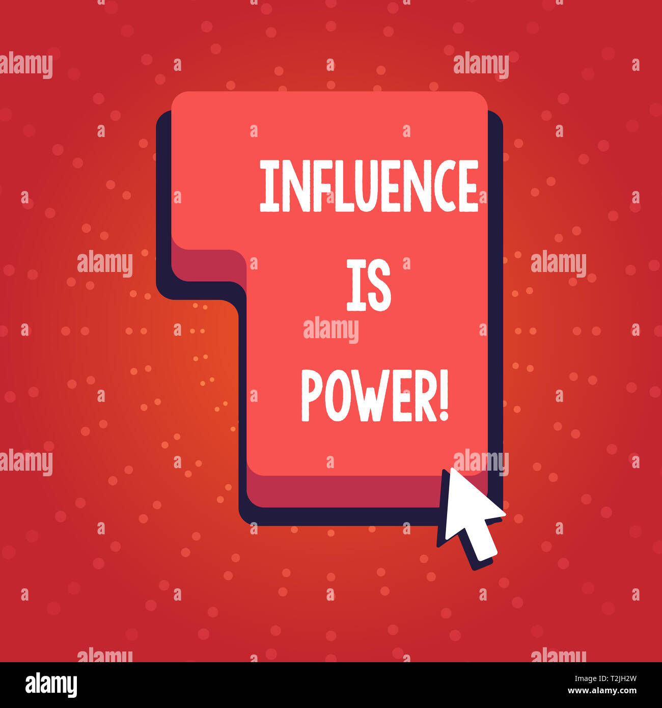 Text sign showing Influence Is Power. Business photo showcasing to have ...