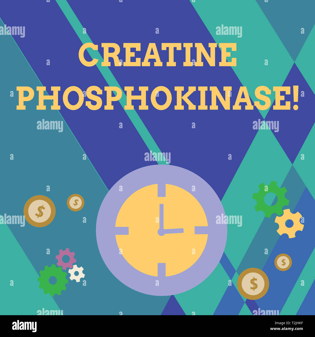 Handwriting text writing Creatine Phosphokinase. Conceptual photo protein that aids chemical
