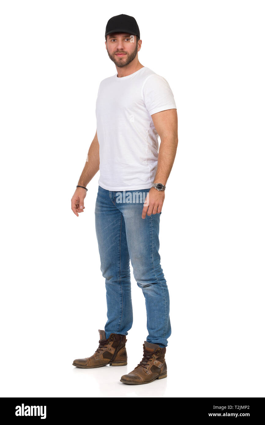 jeans shirt with cap