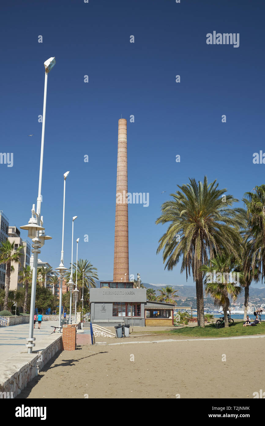 Chimenea Mónica (Monica´s chimney). Málaga, Andalusia, Spain. Stock Photo