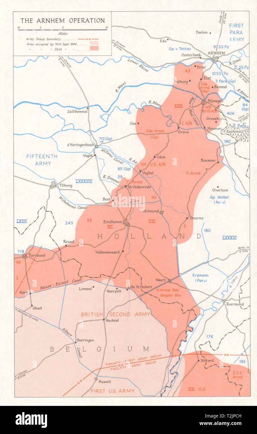 Battle of Arnhem. Operation Market Garden. 16-26 September 1944 1968 