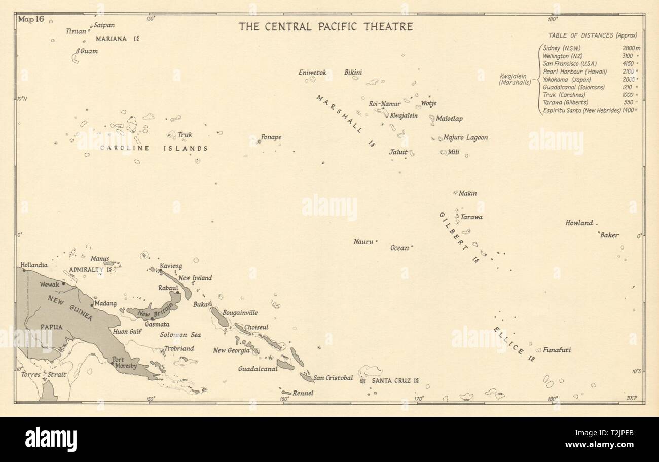 Ww2 pacific map hi-res stock photography and images - Alamy