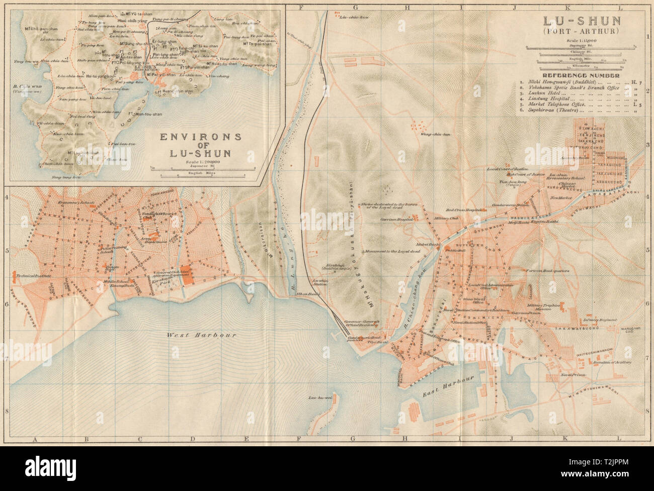 Dalian map hires stock photography and images Alamy