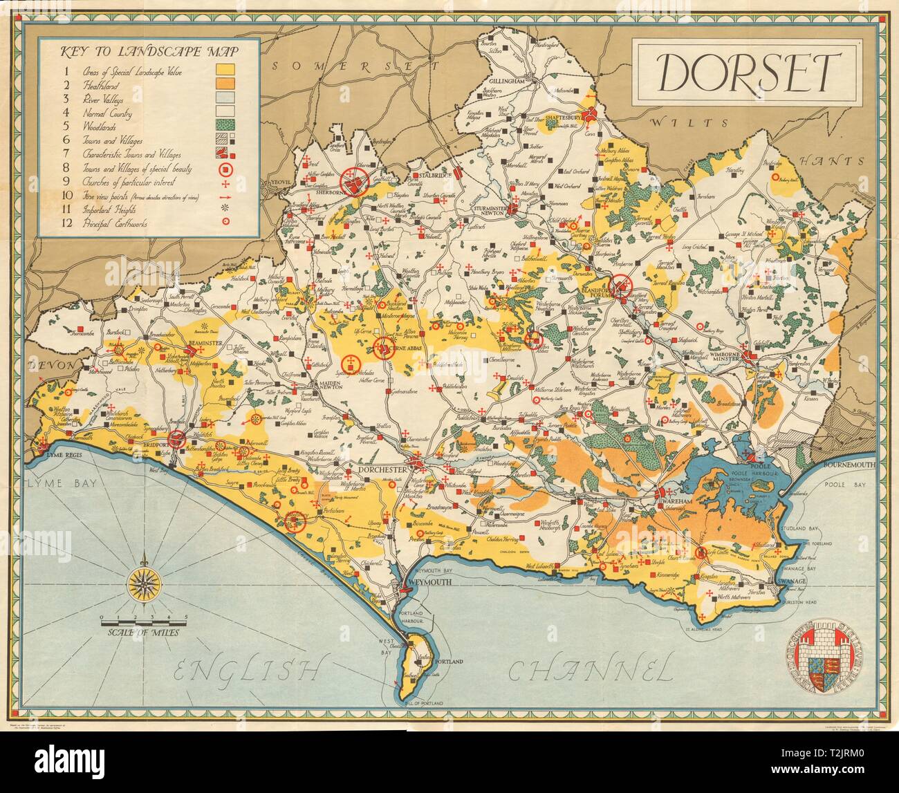 Antique County Map Of Dorsetshire By John Cary 1787 Old Plan Chart And Digestion Helping Art Maps, Atlases & Globes
