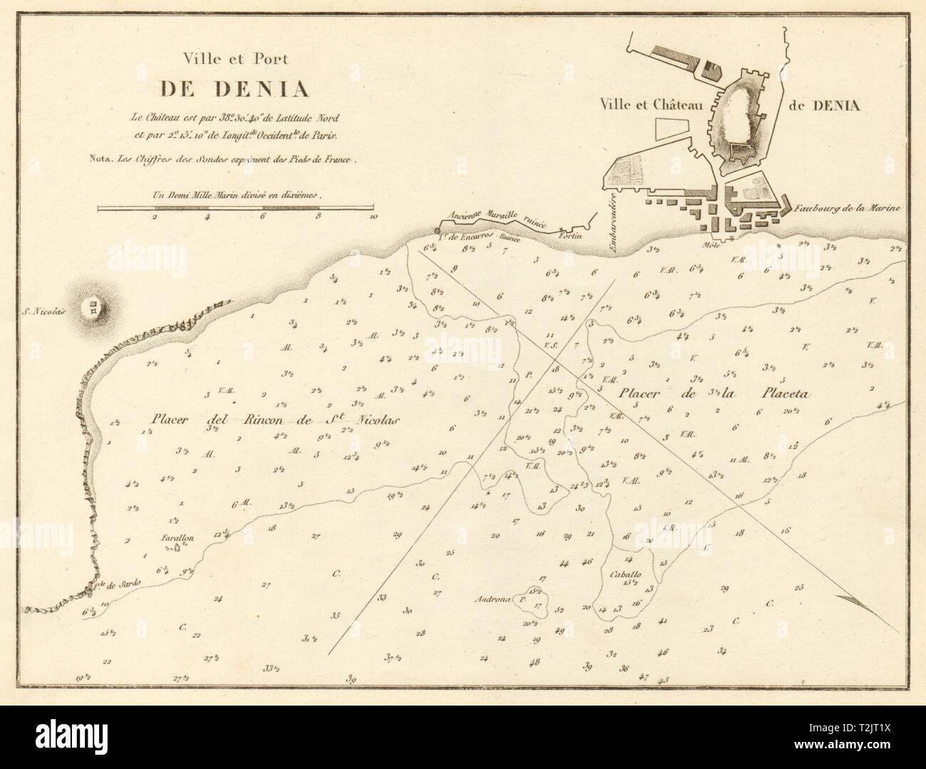 Map of denia spain hi-res stock photography and images - Alamy