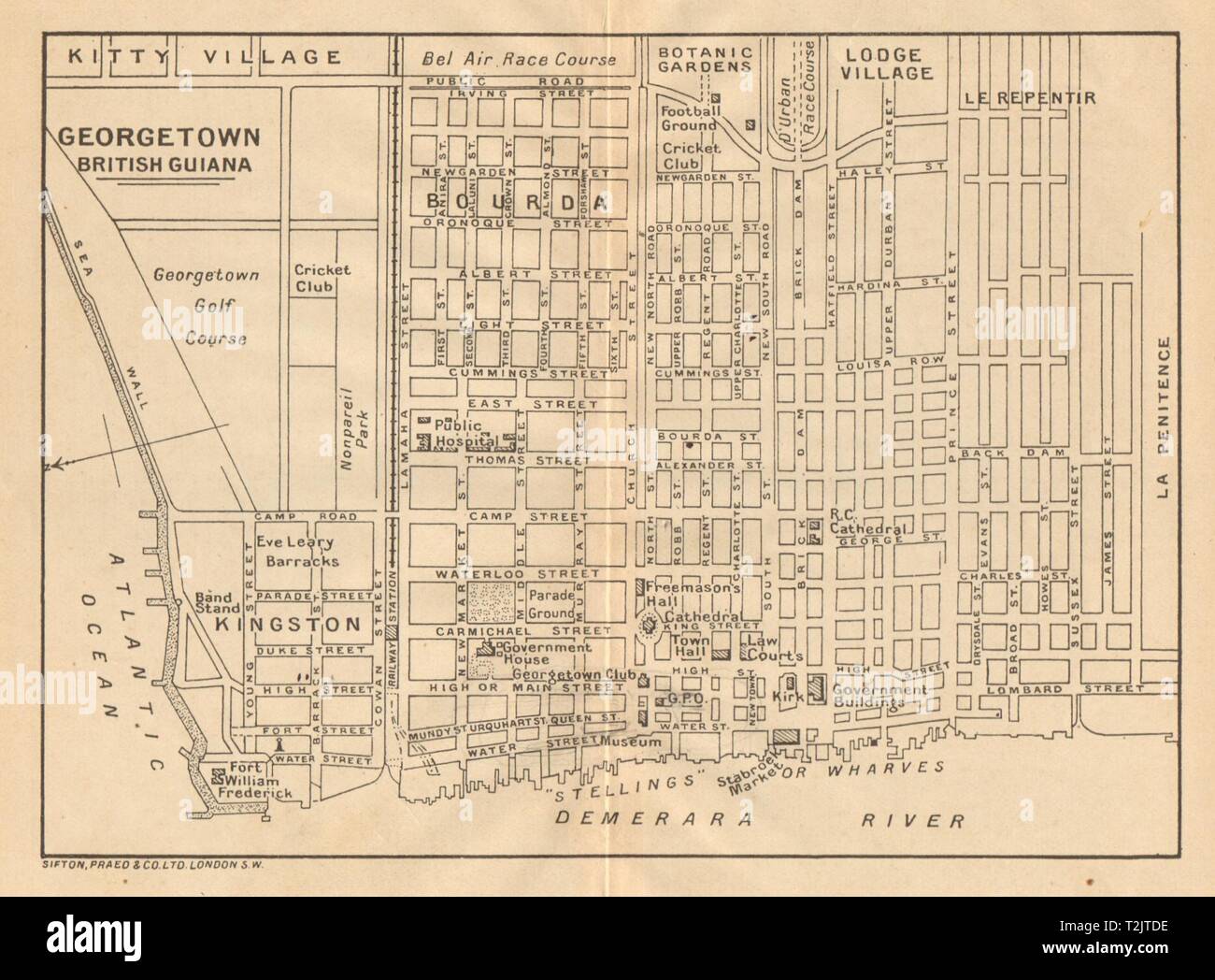Street Map Of Guyana Beulah Sallyann