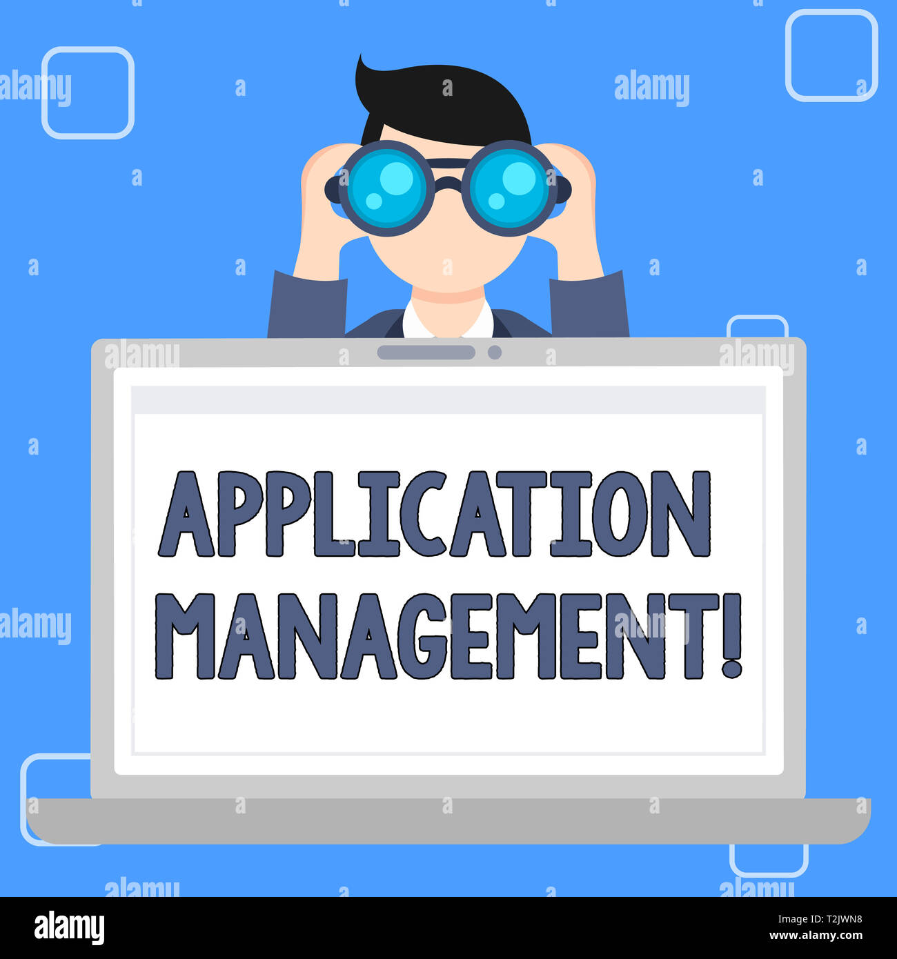 Writing note showing Application Management. Business concept for ...