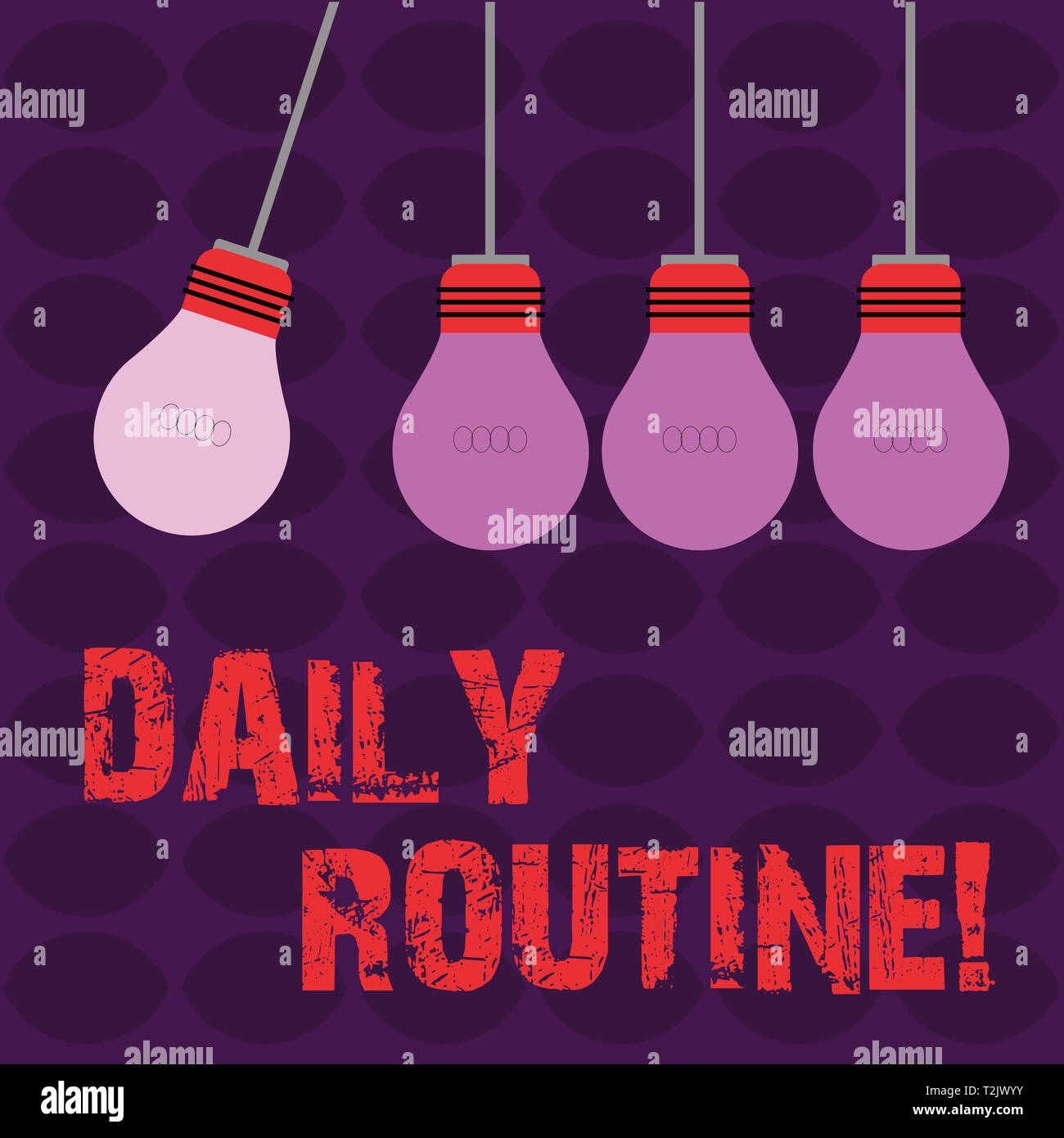 Conceptual hand writing showing Daily Routine. Concept meaning ...
