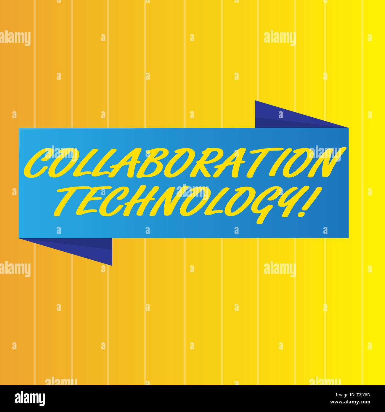Text sign showing Collaboration Technology. Business photo showcasing ...