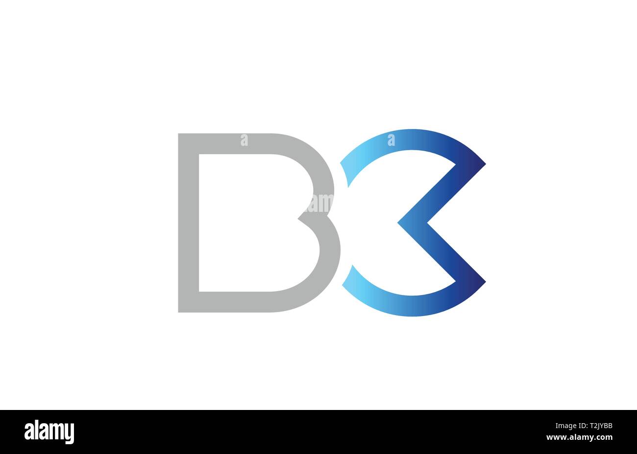 blue grey alphabet letter logo combination bc b c design suitable for a ...