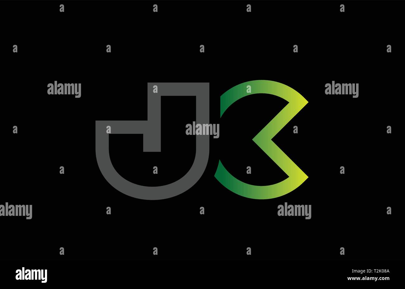 blue grey alphabet letter logo combination jc j c design suitable for a ...