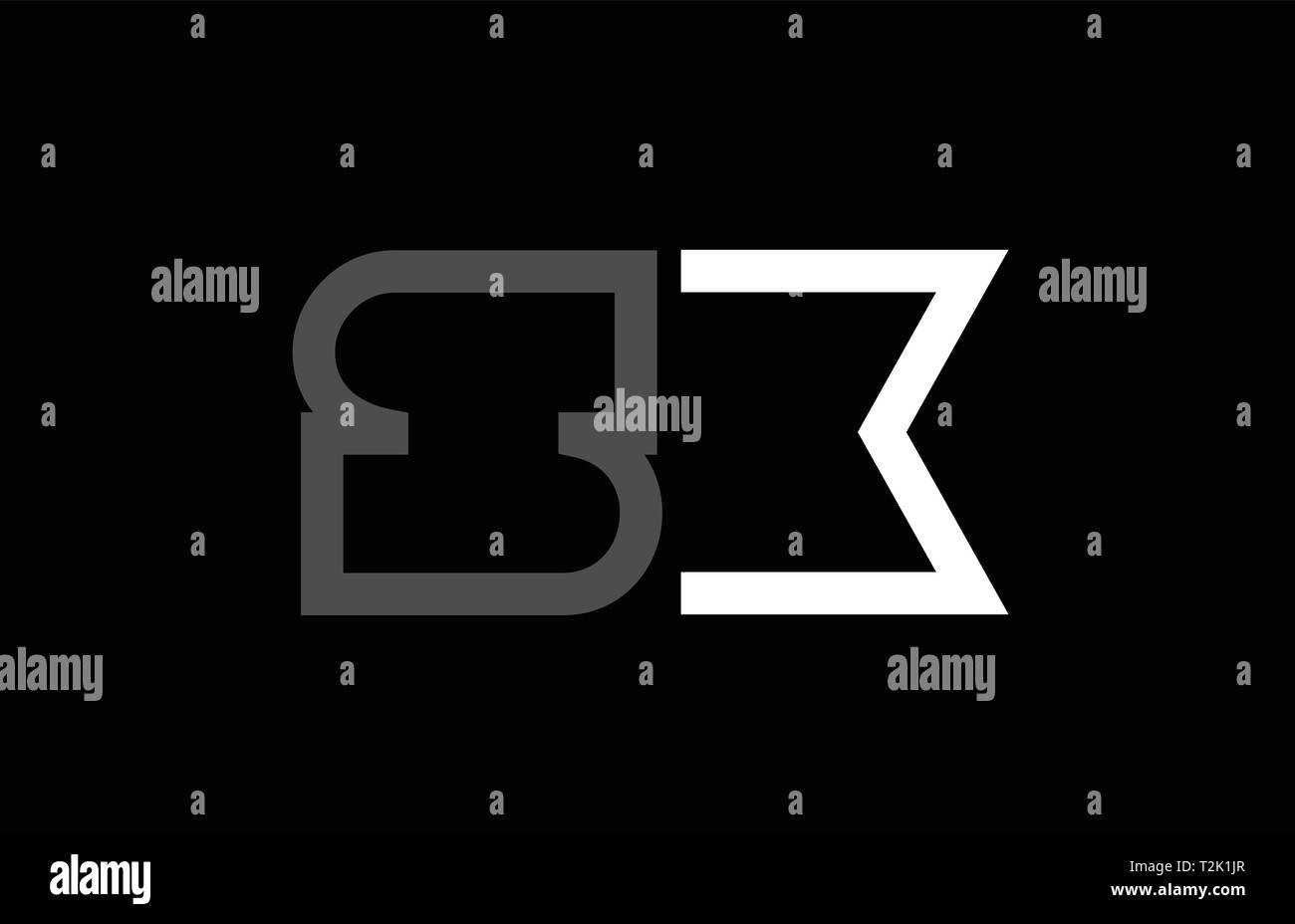 white black grey alphabet letter logo combination sx s x design ...