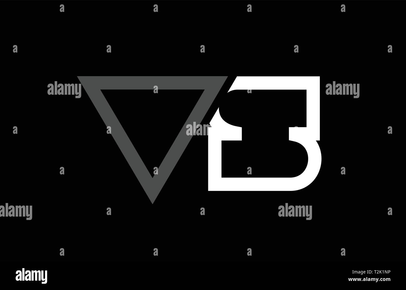 white black grey alphabet letter logo combination vs v s design ...