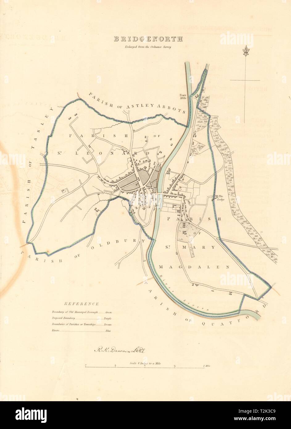 Bridgnorth town map hires stock photography and images Alamy