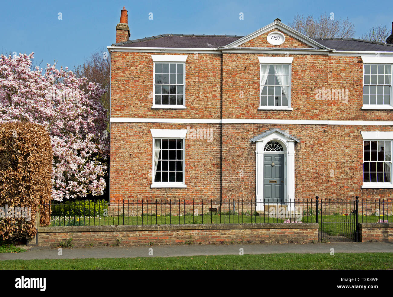 house, in the village of Melbourne, East Yorkshire, England UK